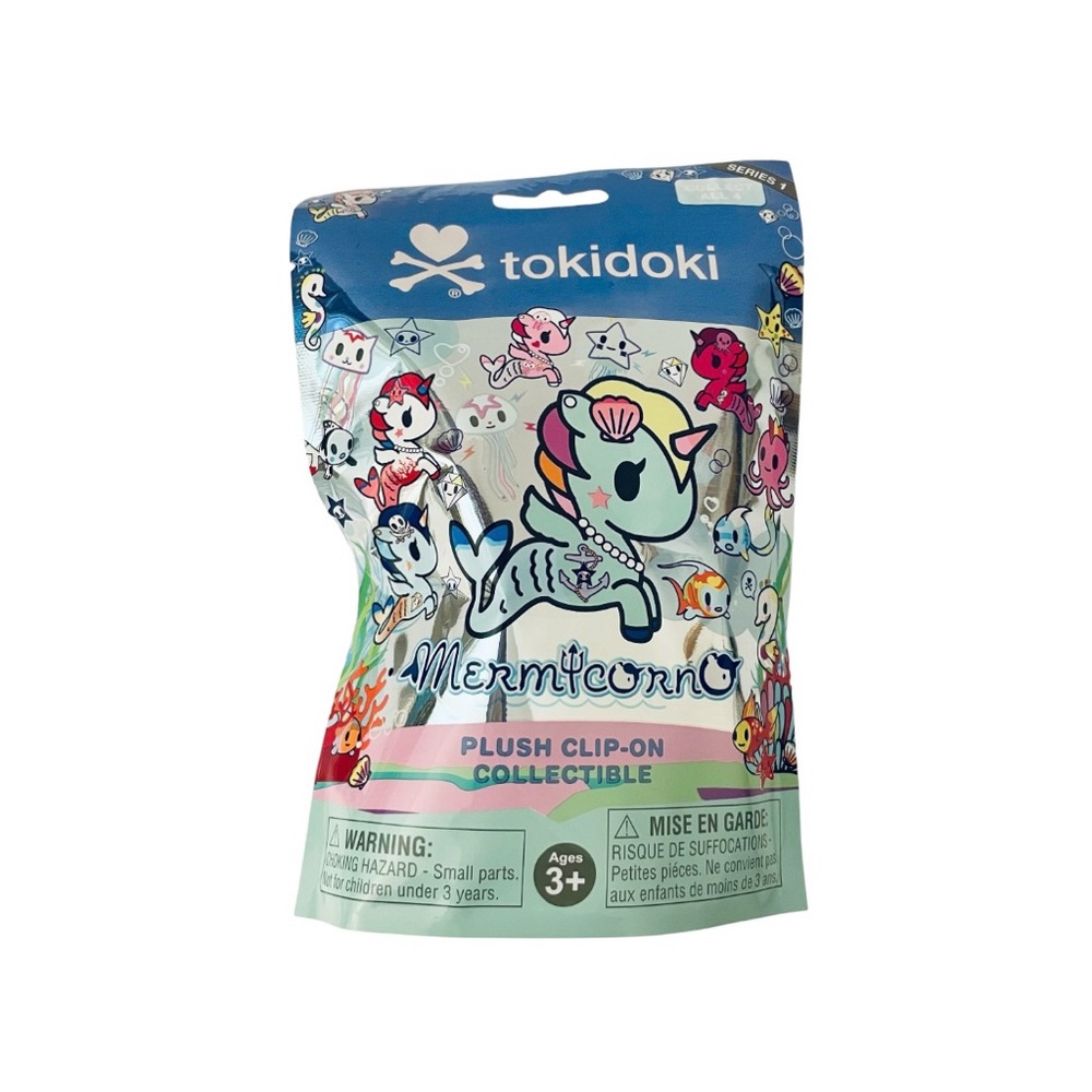 NEW Tokidoki Mermicorno Plush Clip-on Collectible Series 1 Blind Bag Charm NIB